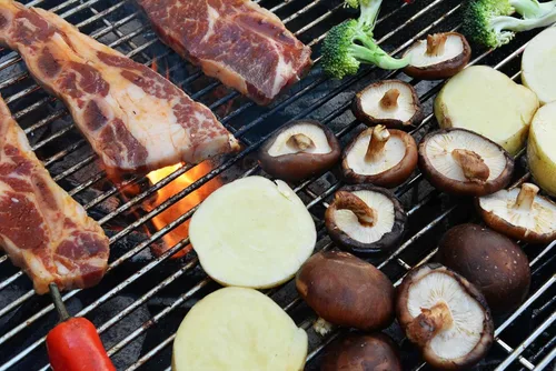 Vista 5 de Onlyfire Rejilla de cocina de acero inoxidable de 13,5 "con eje giratorio para Char-Griller 16620