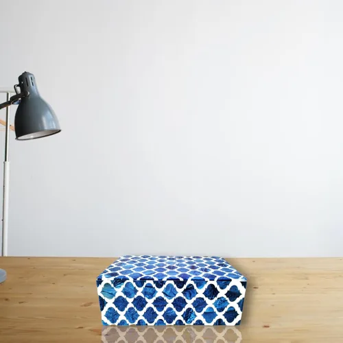 Vista 6 de Cajas de almacenamiento decorativas hechas a mano con tapas, decoración estética, caja de memoria