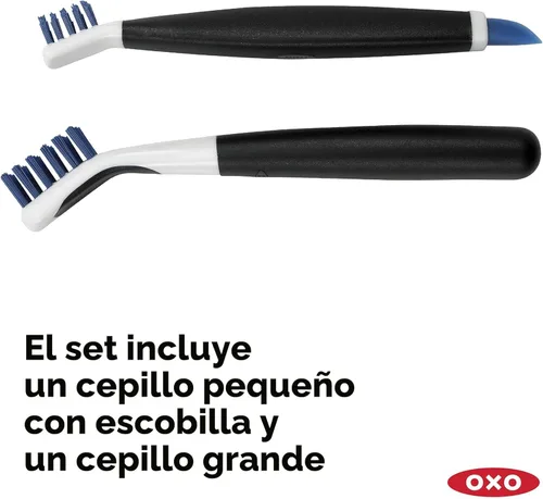 Vista 4 de OXO, Blue Good Grips - Juego de cepillos de limpieza profunda
