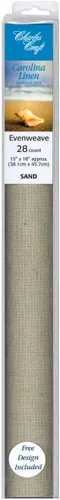 DMC Charles Craft Carolina Linen - Caja de 28 unidades, 15 x 18 pulgadas, color arena