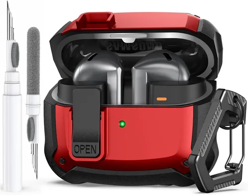 Vista 15 de AHASTYLE Compatible con Funda para Samsung Galaxy Buds FE (2023)/Galaxy Buds 2/Galaxy Buds Pro/Galaxy Buds Live Estuche rígido de PC