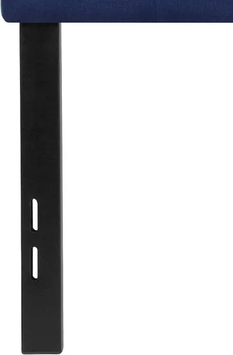 Vista 116 de BizChair Cabecero tapizado capitoné tamaño individual en tela blanca