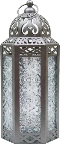 Vista 100 de VELA LANTERNS Farol portavelas decorativo, marroquí, gótico, morado, de 10.5 pulgadas, para mesa o colgar, decoración de Ramadán, decoración