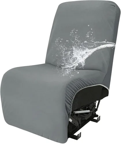 Vista 10 de Easy-Going Funda reclinable 100% impermeable, funda elástica para sofás reclinables, funda de sofá modular extragrande, protector de muebles en Negro