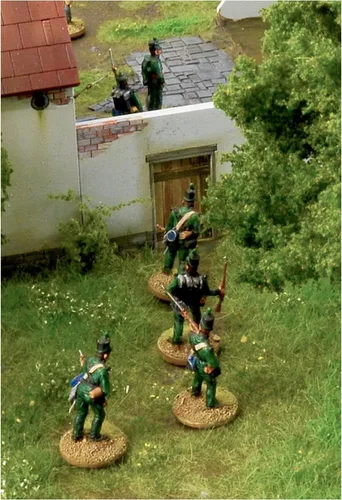 Vista 12 de Italeri 6197 Waterloo 1815 La Haye Sainte Diorama escala 1/72