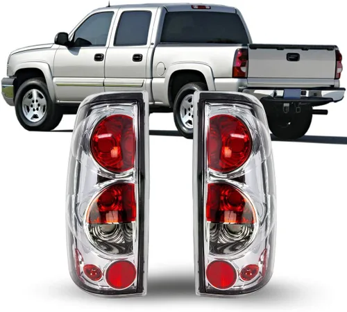 Vista 7 de Luces de freno trasero, lámpara trasera ZMAUTOPARTS para pickup Chevy Silverado/GMC Sierra, Negro/humo