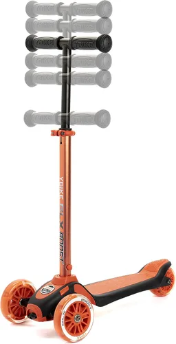 Vista 5 de Ybike GLX Boost Scooter con dirección ajustable y altura de manillar para niños de 2 a 13 años Naranja