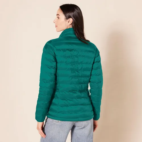 Vista 3 de Tienda Essentials - Chaqueta acolchada, ligera, de manga larga, resistente al agua y plegable, para mujer (disponible en tallas extragrandes)