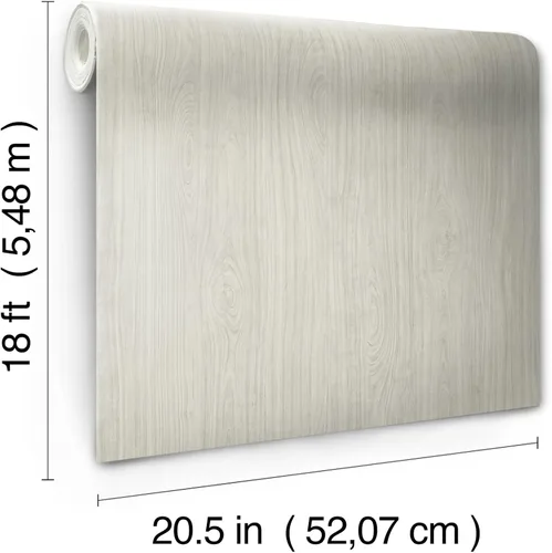 Vista 7 de RoomMates RMK12672PL Papel pintado de madera de cerezo gris