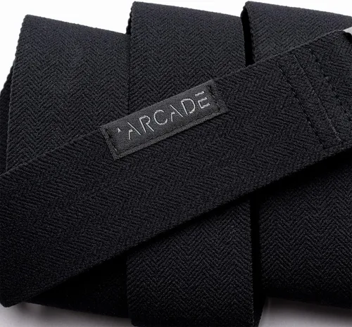 Vista 2 de Arcade El original cinturón largo unisex de aventura, correa elástica resistente, hebilla no metálica apta para viajes, cintura de hasta 50 pulgadas