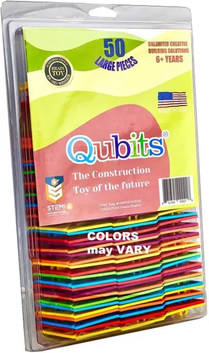 Qubits Juego de construcción STEM, 50 piezas