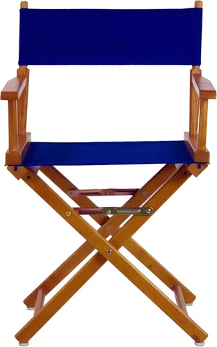 Vista 32 de Casual Home - Silla de director de 24.0 in, marco negro, con lona azul marino, altura de mostrador