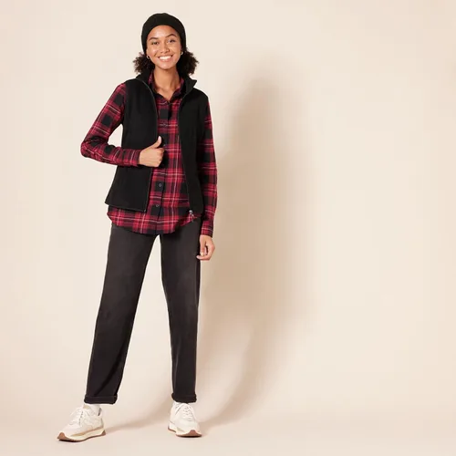 Vista 5 de Tienda Essentials - Chaleco de vellón polar suave, sin mangas y de corte clásico para mujer (disponible en tallas extragrandes)