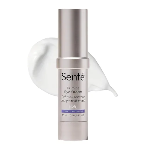 Senté Illuminé - Crema de ojos para disminuir las ojeras, la decoloración, el enrojecimiento y la hinchazón alrededor de los ojos, con HSA