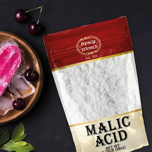 Vista 7 de Spicy World Polvo de ácido málico de 1.75 libras (28 onzas), grado alimenticio, cristales, sabor agrio, 1 paquete cada uno