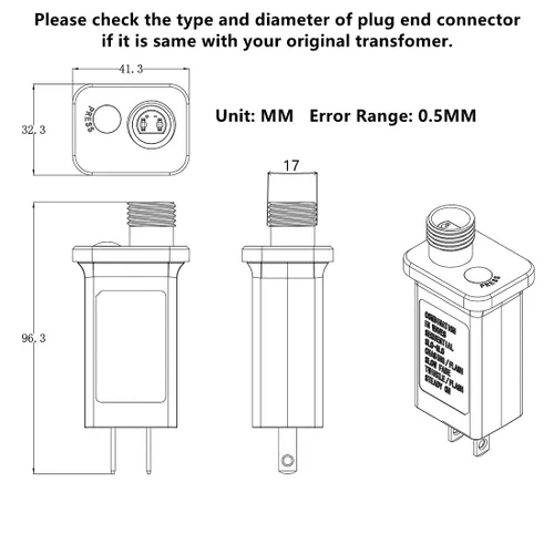 Vista 5 de Controlador LED de 30 V con 8 modos, JT-ELFC300V0200-C Clase 2 Fuente de alimentación Transformador LED multifuncional, transformador de bajo