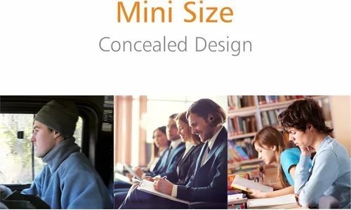 Vista 6 de Auricular invisible inalámbrico pequeño con mini bluetooth de Focuspower F10, con 6 horas de funcionamiento para el carro, con micrófono para iPhone