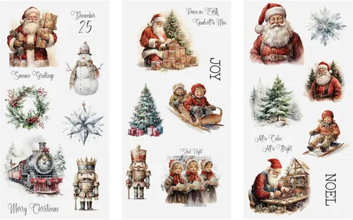 Vista 19 de Transferencias para frotar para manualidades y muebles 3 hojas de diseño 15 cm x 30 cm Transferencias para decoración del hogar Decalcomanías