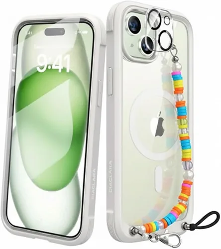 Vista 41 de Diaclara Funda magnética diseñada para iPhone Air, protector de pantalla de cuerpo completo, compatible con MagSafe, funda militar a prueba