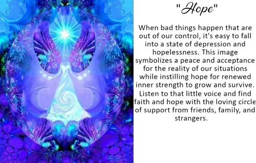 Vista 2 de Violet Fairy Fantasy Art Photo Print, Unframed Energy Wall Decor in Violet called Hope