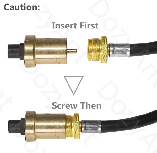 Vista 7 de Adaptador de tanque de propano, reemplazo de manguera para el tanque de gas LP QCC1/tipo1 con certificación CSA, conecta los aparatos de propano a