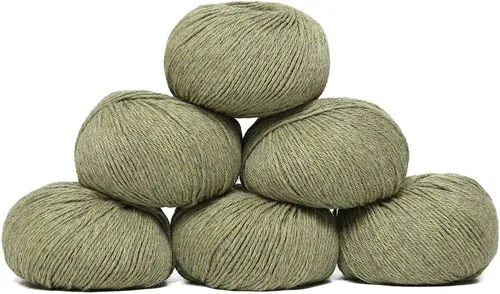 Vista 68 de Juego de 6 madejas de 100% lana de alpaca bebé (10.58 oz) de peso DK, fabricadas en Perú, celestial suave y perfecto para tejer y hacer ganchillo
