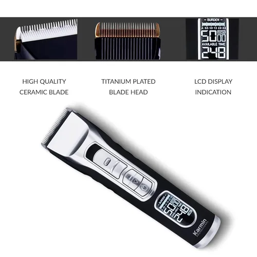 Vista 2 de KARMIN T70 - Cortadora de pelo inalámbrica profesional para hombres, recortadora de barba, bigote, herramienta de corte de pelo, cuchillas