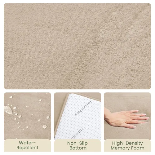 Vista 7 de Alfombra de juego para bebé para piso, 47 x 47 pulgadas (beige)