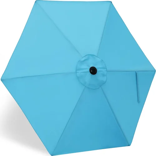 ABCCANOPY Sombrilla para Exteriores de 7.5 pies, Repuesto de Cubierta Superior Compatible con 6 Varillas (Azul)