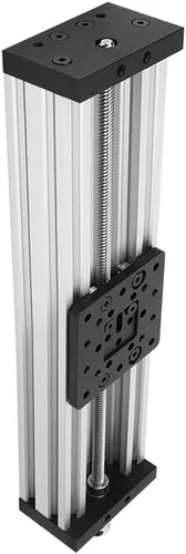 Vista 3 de Tabla deslizante de guía lineal, tornillo de bola de plomo de 0.315 in, riel de movimiento, aleación de aluminio, guía lineal CNC, actuador