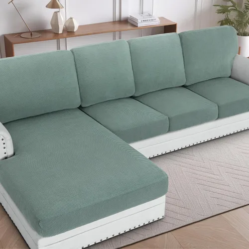 Vista 43 de H.VERSAILTEX Fundas para sofá seccional, 1 pieza, funda para diván en forma de L, funda de cojín separada para sofá seccional izquierdo y derecho