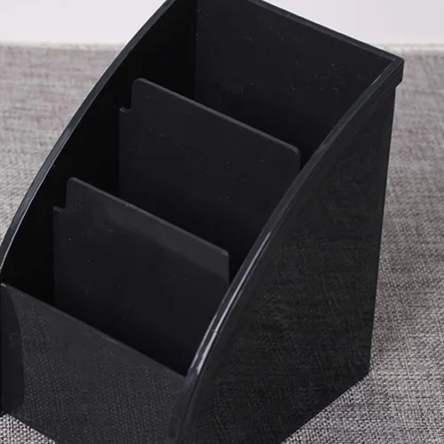 Vista 4 de DOITOOL Estuche de almacenamiento de escritorio con control remoto con 3 compartimentos, organizador de mesa de oficina para bolígrafos de teléfono