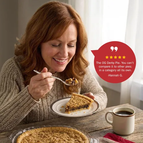 Vista 7 de Pastel derby, pastel de frutos secos y chocolate, de la marca Kern's Kitchen