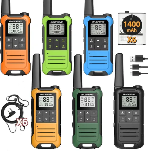 Walkie Talkies de largo alcance para adultos F22 FRS NOAA recargable