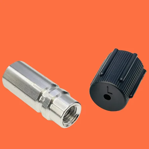 Vista 6 de Kit de Núcleo de Válvula de Aire Acondicionado Tapa y Válvula AC R12 R134a Junta de Teflón Refrigeración A/C Servicio de Aire Acondicionado