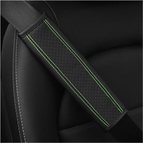 Vista 21 de Osilly 2 piezas de fundas para cinturón de seguridad de coche, protección de hombro de fibra de carbono, cojín suave para cinturón de seguridad