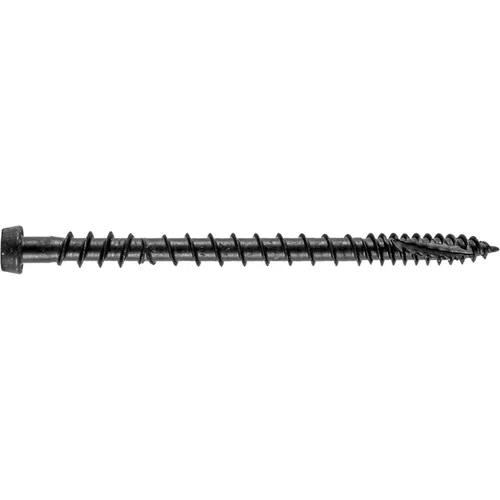 Vista 5 de Tornillo de madera compuesto gris castillo de 2-3/4 pulgadas, cabeza de accionamiento Torx/Star Drive Head - Recubierto Exterior - Compatible