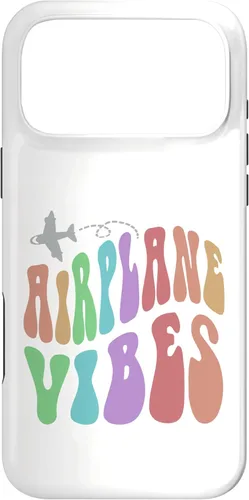 Vista 21 de Groovy Airplane Vibes Travel Mode Pilot Crew Retro Vacation Case for iPhone 16