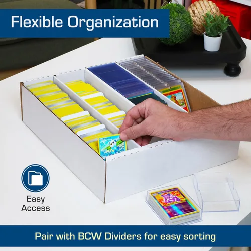 Vista 5 de BCW Monster Box - Caja de almacenamiento de tarjetas coleccionables de 3 unidades Capacidad para 3200 tarjetas Almacenamiento de tarjetas