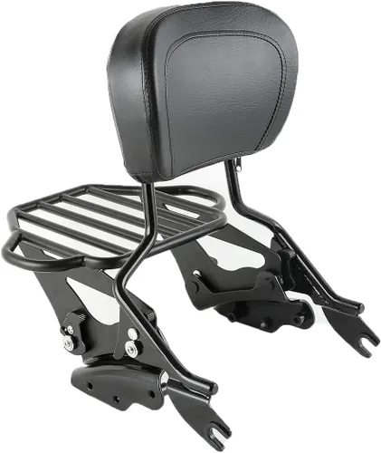 Vista 19 de TCMT Respaldo Desmontable para Pasajero Sissy Bar con Kits de Hardware de Acoplamiento de 4 Puntos Compatible con Harley Touring 2009-2013