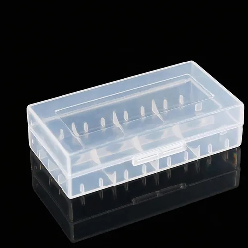 Vista 8 de Caja de batería de 10 piezas, caja de almacenamiento de plástico para batería, caja de almacenamiento de plástico transparente multifuncional de 5