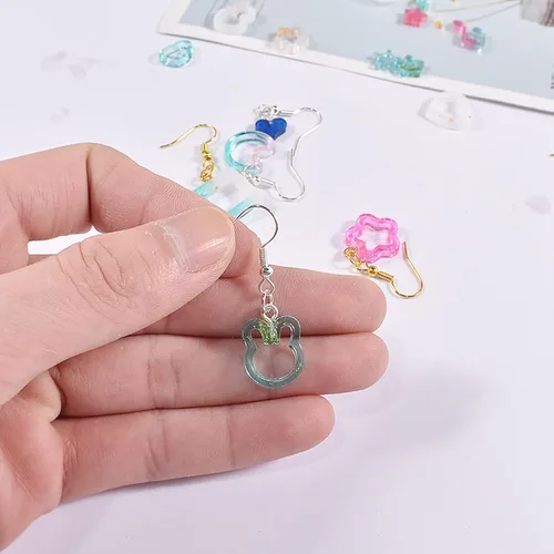 Vista 5 de Molde de silicona Hueco Epoxi Shaker Rellenos Moldes de silicona Molde de relleno de resina epoxi para arenas movedizas Molde de resina moldes