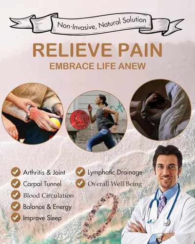 Vista 2 de Feraco Pulsera de cobre para mujer, forjada a mano, 99.99% de cobre puro sólido, pulseras magnéticas con imanes de neodimio profesionales