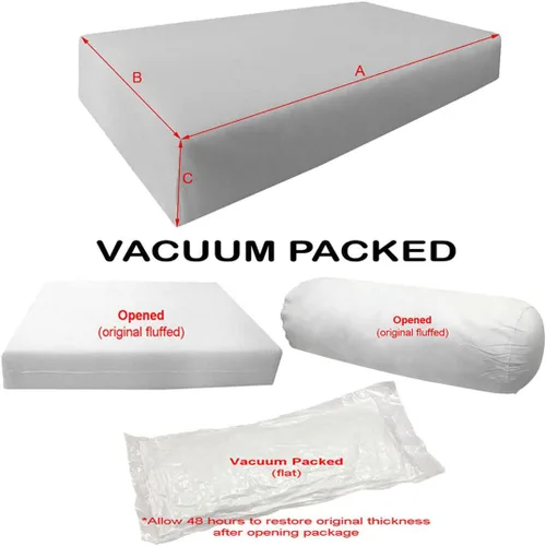 Vista 2 de Style6 Twin-XL Outdoor Daybed Mattress Bolster Knife Edge Insert and Cover Complete Set - AD001