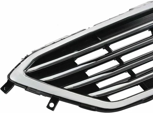 Vista 4 de Reemplazo negro cromado de las rejillas de parachoques delantero automotriz para 2015 2016 Sonata