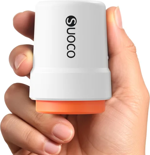 Vista 7 de SUOCO Bomba de vacío de viaje para bolsas de almacenamiento al vacío, mini bomba eléctrica inalámbrica recargable por USB para sellado