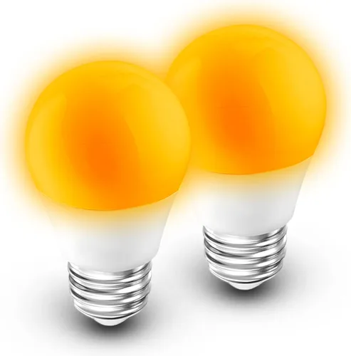 Vista 20 de Bombillas pequeñas E12 con base de candelabro ámbar para dormir, bloqueo de luz azul de 1800 K, bombillas cálidas G45 equivalentes a 25 W-40 W