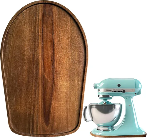 Vista 9 de Alfombrilla deslizante de madera de nogal natural para KitchenAid 4.5-5 cuartos de galón bandeja deslizante para protección de encimera