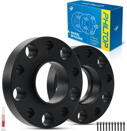 Vista 46 de PHILTOP 4x100 1.25" Espaciadores de rueda para Yaris, 2 piezas de espaciadores de rueda centrados en buje con 54.1mm de diámetro interior del buje