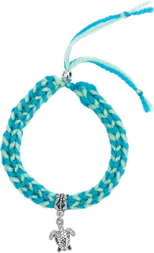 Vista 3 de Creativity for Kids Pulseras de Amuletos de Punto Rápido - Crea 10 Pulseras de la Amistad DIY, Kit de Fabricación de Joyas para Niños